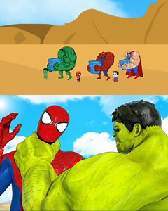 Hulk Vs Spiderman Vs Superman Family Battle Rumble Of Superheroes #hulk #superhero #spiderman | Toons Forever