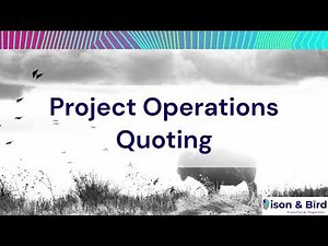Dynamics 365 Project Operations Quoting