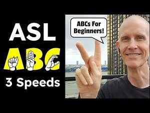 Musical ABCs 3 Speeds | Sign the ASL Alphabet | American Sign Language | ASL for Beginners