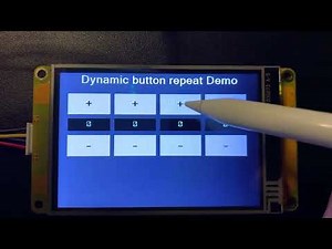 Dynamic auto-repeat for buttons on #Nextion #HMI