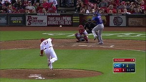 Addison Russell walks.