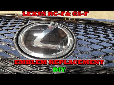 Lexus GS-F and RC-F Front Grille LOGO Removal DIY