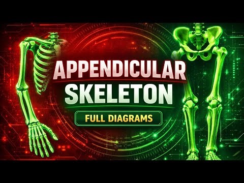 📘 Human Skeleton System Explained | Endoskeleton & Appendicular Skeleton