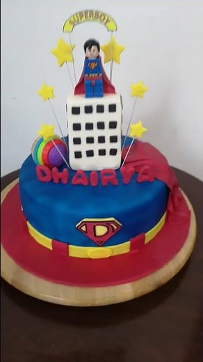Superman Cake | #bakersdelight