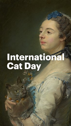 📰 EXTRA! EXTRA! 📰 Getty archaeologists uncover ancient meme... 🪏 Happy National Cat Day from Purrquoise and the gang. 💙 🐈 🎶 Steve Ibsen 🙏 🐱 Cat (aka Purrquoise), about 1700-1755, porcelain Chinese; mount French. Getty Museum 🐱 Magdaleine Pinceloup de la Grange, née de Parseval (detail), 1747, Jean-Bapitiste Perronneau. Getty Museum 🐱 A Cat with a Bishop’s Crosier and Miter Sitting on a Circular Building (detail), third quarter of 15th century, German. Getty Museum 🐱 Expectation, about