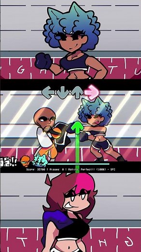 Friday Night Funkin' VS Sharki Boxer Girl VS Matt Trainer (FNF MOD/HARD) #shorts