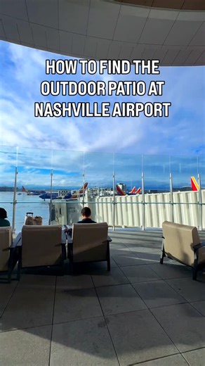 Save this for the next time you’re waiting for a flight at @flynashville ☀️🛫 | Nashville Experience