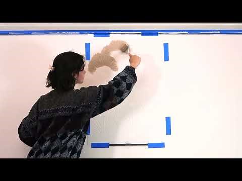 DIY Stenciled Art Deco Pattern Using Deco Fans Stencil By Cutting Edge Stencils