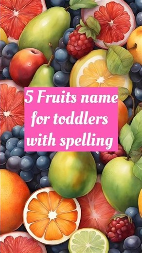 Learn Fruits with Animation 🍊🍇 | Toddler Learning Time!” #shorts #educationalvideo