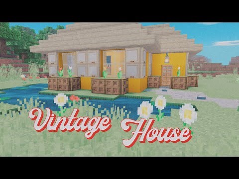 a e s t h e t i c minecraft vintage house ‘tutorial’ 🍒☁️