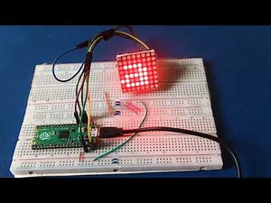 Raspberry Pi Pico and 8x8 LED Matrix (Code 👇👇)