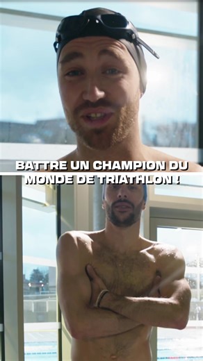Est-ce que je peux battre un champion du monde de triathlon sur une longueur... alors que j'ai JAMAIS fait de triathlon ? 🤔 J'ai défié @Dorian Coninx, champion du monde de triathlon courte distance en 2023 et triple champion du monde de relais mixte, avec un objectif : le battre sur une longueur 🫡 (Oui, il m'a laissé un peu d'avance pour le bien de la vidéo, mais ça c'est qu'un détail 🤷🏼‍♂️) #sport #triathlon #natation #endurance