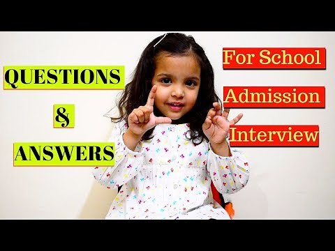 School Admission Interview Question & Answers for Kids|Preparation &Tips For School Interview,India