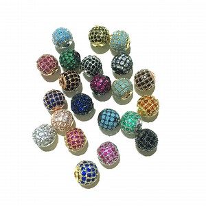 Wholesale CZ Micro Pave Round Ball Bead Cubic Zirconia Pave Beads Rhodium Shamballa Ball Spacer Beads 6mm 8mm 10mm for Jewelry Design Supply - Etsy