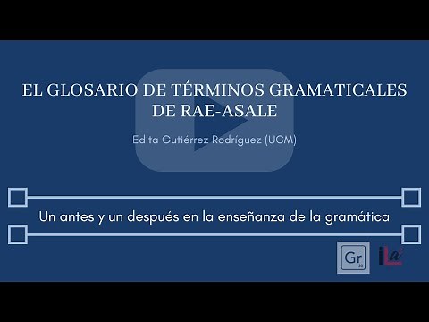 Glosario de términos gramaticales