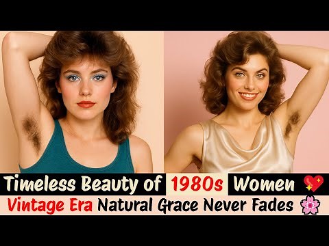 Timeless Beauty of 1980s Women Who Celebrated Natural Beauty | True Beauty Never Fades