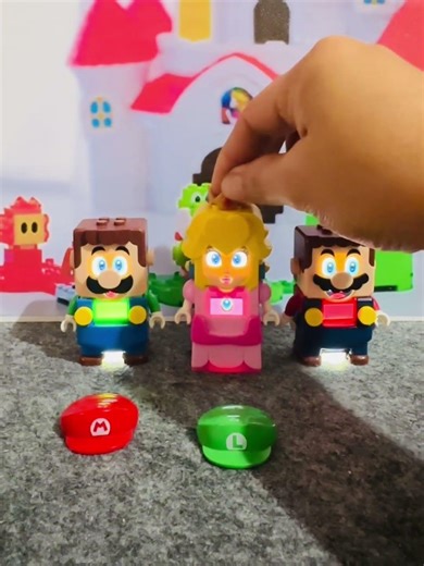 Lego Mario and Lego Peach Want to returned their suit #shorts #funny #mario #asmr #toys #fyp r32