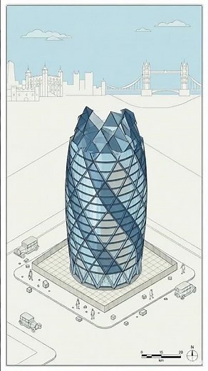 What Stood Here Before the Gherkin #construction #engineering #civilengineering