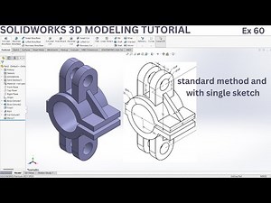 SolidWorks 3D Modeling Masterclass | Example 60 | SolidWorks 3D Modeling Tutorial | advanced level