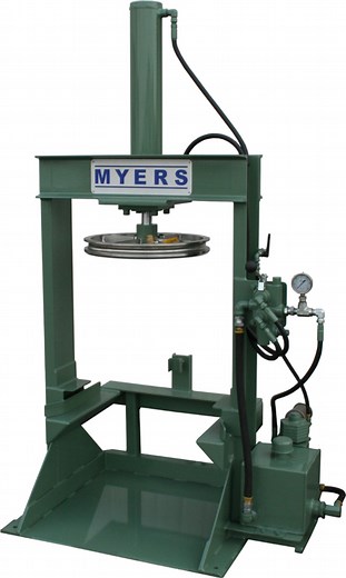 Hydraulic Ram Discharge Press - Myers Mixers
