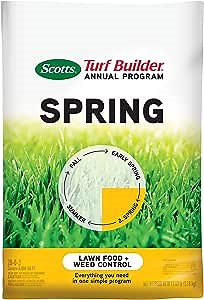 Scotts Turf Builder Annual Program Spring, Weed Killer Plus Lawn Fertilizer, 4,000 sq. ft., 11.43 lbs.