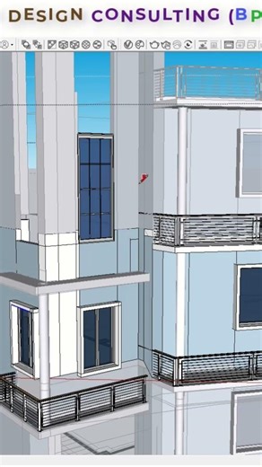 SketchUp দিয়ে তিনতলা বাড়ীর 3D Modeling শিখুন 🏠 | 3 Storied Building 3D Tutorial #tutorial #sketchup