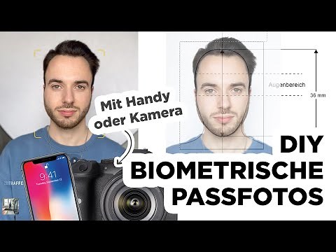 Biometrische Passfotos selbst machen: Tipps für Kamera und Handy + kostenlose Zuschnitt Vorlage 📸🤳