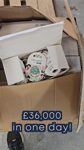 Come pack £36,000 worth of custom branded, digital keyring for the amazing people at @thekeysafecompany #Tech #startups #business