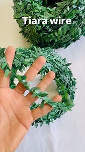 Barakah sewing & craft supplies on Instagram: "Tiara making wire with leaf Rs 20/- meter Whatsapp to order -9544546468 #tiara #diytiara #tiaramaking #bowmaker #smallbusiness #floraltiara #babytiara"