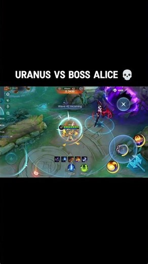 Uranus vs Boss Alice 💀 #shorts #mlbb #tidesiege