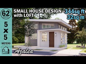 AZALEA | 5 x 5 meters SMALL HOUSE DESIGN with LOFT