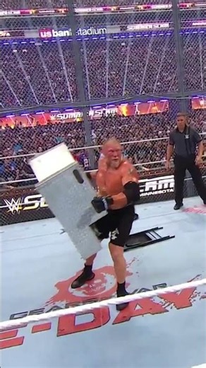 Steel steps to the face is absolutely brutal… #SummerSlam