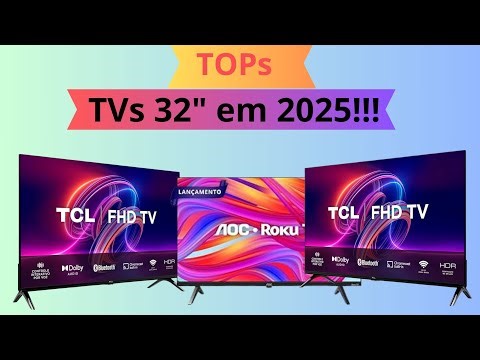 [ATUALIZADOS] TOPS 5 melhores tvs 32 polegadas em 2025 - Guia Completo 2025!!