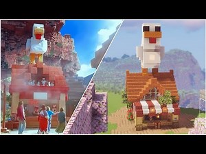 Minecraft How to Build Steve's Lava Chicken (Automatic Chicken Farm) #minecraft