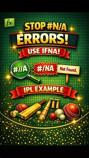 IFNA Function in Excel 🔥 Fix #N/A Errors Instantly! #dataanlysis #excel #ifna