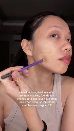 the only thing I take seriously is my shade match #fyp #makeup #fypシ゚ #shade #foundation #skintint #trending