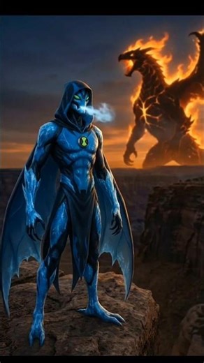 Big Chill vs Fire Behemoth 🔥❄️ | Ben 10 Ultimate Transformation #dragon #ben10 #viral