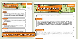 Fractions in Food Teaching Ideas