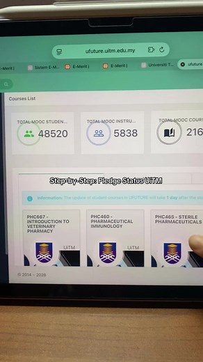 Pledge Status UiTM: Cara Cek & Validasi Kursus UiTM Puncak Alam