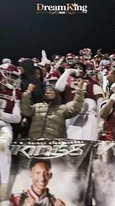 Raines Vikings celebrating with their band after 61-15 win vs Bishop Kenny