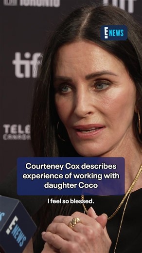 Courteney Cox shares what it was like to work with her daughter, Coco, on