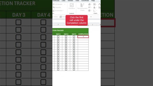 How to Track Progress with Checkboxes in Excel