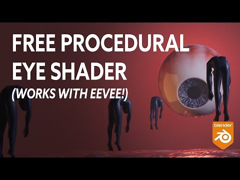 Blender Eye Tutorial: This FREE PROCEDURAL EYE SHADER works with EEVEE - Blender Eye Shader Showcase