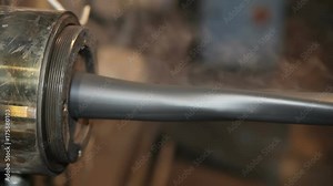 Manufacture of power cable. Applying an insulation layer to the cable