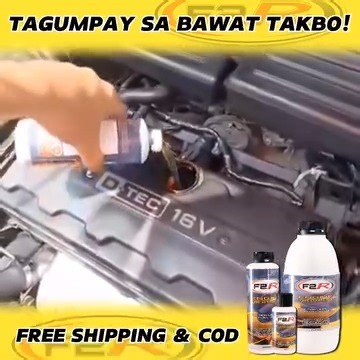 5.9M views · 43K reactions | "Tagumpay sa Bawat Takbo! Iangat ang lakas ng iyong sasakyan gamit ang F2R engine oil additive. Dagdagan ang hatak, bawas-friction, at tamang proteksyon para sa lahat ng uri ng makina!  #EnginePerformance #UpgradeYourRide" | F2R Engine Treatment | Facebook