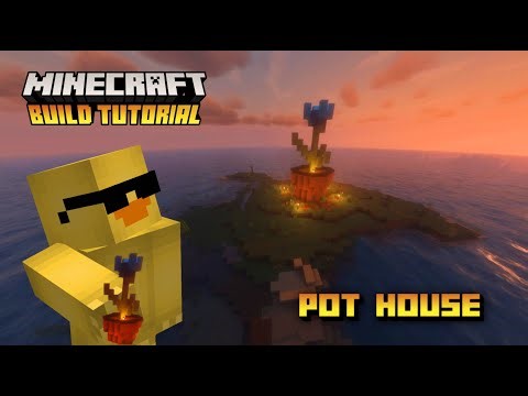 Build This Stunning Flower Pot House in Minecraft! | Minecraft Fast Build Tutorial