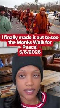 Today was my day to meetup with the Monks on their Walk for Peace in Decatur