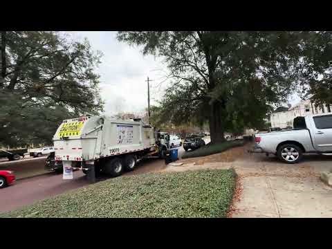 Columbus Georgia 19070 ~ Mack LR heil python garbage truck packing spread out recycling