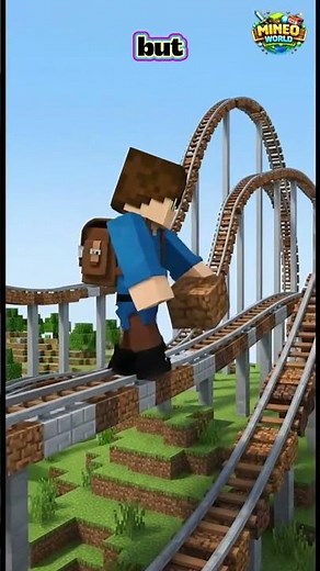 I Built a CRAZY Rollercoaster in Minecraft! | #minecraft