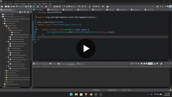#springboot #javadeveloper #webdevelopment #mvc #employeemanagement #coding #techjourney #softwaredevelopment #backenddeveloper | Qutubuddin Khan